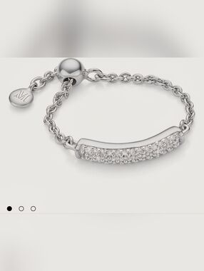 Monica Vinader Fiji Bar Adjustable Friendship Diamond Ring